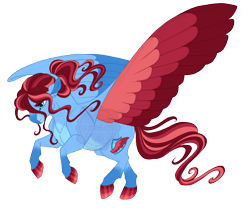 Size: 4400x3800 | Tagged: safe, artist:gigason, oc, oc only, oc:feather shield, pegasus, pony, colored wings, female, magical gay spawn, mare, multicolored wings, obtrusive watermark, offspring, parent:flash magnus, parent:pokey pierce, simple background, solo, spread wings, transparent background, watermark, wings