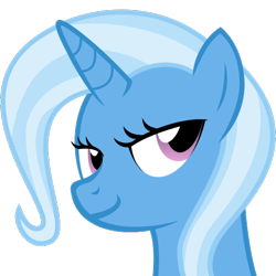Size: 484x484 | Tagged: safe, artist:the smiling pony, trixie, pony, unicorn, g4, .svg available, bust, simple background, smiling, smug, solo, svg, transparent background, vector