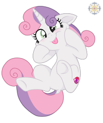 Size: 3500x4200 | Tagged: safe, artist:r4hucksake, sweetie belle, pony, unicorn, g4, :p, cute, diasweetes, dock, female, mare, older, older sweetie belle, silly, silly pony, simple background, solo, tail, tongue out, transparent background