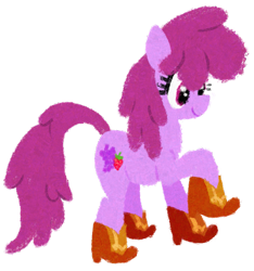 Size: 1101x1176 | Tagged: safe, artist:purppone, berry punch, berryshine, earth pony, pony, g4, boots, clothes, cowboy boots, female, hoof shoes, lineless, mare, shoes, simple background, solo, transparent background
