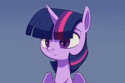 Size: 1800x1200 | Tagged: safe, artist:silverhopexiii, twilight sparkle, alicorn, pony, g4, animated, blinking, emanata, female, grin, mare, smiling, solo, spread wings, teeth, twilight sparkle (alicorn), wings