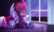 Size: 1730x1040 | Tagged: safe, artist:scarlet-spectrum, fizzlepop berrytwist, tempest shadow, twilight sparkle, alicorn, pony, unicorn, g4, my little pony: the movie, bed, blushing, book, broken horn, curtains, duo, duo female, ear fluff, eye scar, eyebrows, facial scar, female, folded wings, glowing, glowing horn, horn, indoors, lesbian, levitation, lying down, lying on bed, lying on top of someone, magic, magic aura, mare, night, night sky, on back, on bed, one wing out, partially open wings, pillow, prone, reading, scar, ship:tempestlight, shipping, sky, smiling, stars, telekinesis, twilight sparkle (alicorn), upside down, window, wing fluff, wings