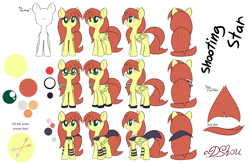 Size: 5000x3300 | Tagged: safe, artist:dshou, oc, oc only, oc:shooting star, pegasus, pony, absurd resolution, cape, clothes, female, front view, glasses, hair ribbon, mare, profile, rear view, reference sheet, ribbon, simple background, solo, three quarter view, white background