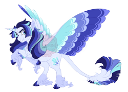 Size: 4300x3100 | Tagged: safe, artist:gigason, oc, oc only, oc:spellwork, alicorn, pony, colored wings, female, magical lesbian spawn, mare, multicolored wings, obtrusive watermark, offspring, parent:starlight glimmer, parent:twilight sparkle, parents:twistarlight, simple background, solo, transparent background, unshorn fetlocks, watermark, wings