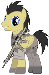 Size: 2111x3197 | Tagged: safe, artist:edy_january, edit, vector edit, oc, oc only, oc:chuck hudson, pegasus, pony, angry birds, armor, assault rifle, body armor, boots, call of duty, call of duty: modern warfare 2, chuck (angry birds), clothes, combat knife, gloves, gun, handgun, high res, knife, m1911, m4, m4a1, military, military uniform, pistol, ponified, rifle, scout, shirt, shoes, simple background, soldier, soldier pony, solo, special forces, tactical, tactical vest, task forces 141, transparent background, uniform, united states, vector, vest, weapon