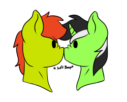 Size: 1840x1480 | Tagged: safe, artist:noxi1_48, oc, oc only, oc:onyx stell, pony, unicorn, daily dose of friends, boop, bust, duo, nose wrinkle, noseboop, simple background, transparent background