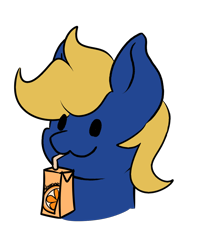 Size: 1064x1344 | Tagged: safe, artist:noxi1_48, oc, pony, daily dose of friends, bust, herbivore, juice, juice box, simple background, solo, transparent background