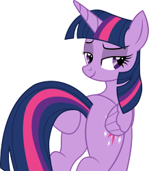 Size: 3993x4582 | Tagged: safe, artist:mlptmntfan2000, twilight sparkle, alicorn, pony, g4, butt, butt touch, female, flank, hoof on butt, horn, lidded eyes, plot, sexy, simple background, smiling, solo, transparent background, twibutt, twilight sparkle (alicorn), wings