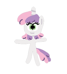 Size: 912x1003 | Tagged: safe, artist:foxkids1999, sweetie belle, pony, unicorn, g4, bipedal, cute, diasweetes, female, filly, foal, simple background, smiling, solo, transparent background