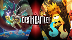 Size: 1000x563 | Tagged: artist needed, safe, discord, draconequus, g4, bill cipher, crossover, death battle, death battle!: discord vs bill cipher, exploitable meme, gravity falls, meme