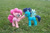 Size: 1095x730 | Tagged: safe, artist:dingopatagonico, pinkie pie, soarin', earth pony, pegasus, pony, g4, boop, guardians of harmony, photo, toy