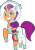 Size: 1002x1448 | Tagged: safe, alternate version, artist:prixy05, sunny starscout, alicorn, earth pony, pony, g5, my little pony: tell your tale, clothes, costume, female, mane stripe sunny, mare, nightmare night costume, raised hoof, simple background, solo, spacesuit, transparent background, vector