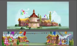 Size: 1080x650 | Tagged: safe, g4, background, my little pony: the adventures of daming palace, no pony, ponyville