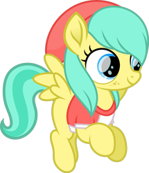 Size: 7116x8285 | Tagged: safe, artist:starryshineviolet, barley barrel, pegasus, pony, g4, my little pony: rainbow roadtrip, absurd resolution, beanie hat, clothes, female, filly, flying, foal, shirt, simple background, transparent background, vector