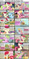 Size: 1282x2590 | Tagged: safe, edit, edited screencap, screencap, daisy, flower wishes, lily, lily valley, linky, roseluck, shoeshine, spike, twilight sparkle, dragon, earth pony, pony, unicorn, comic:celestia's servant interview, applebuck season, bridle gossip, g4, it isn't the mane thing about you, slice of life (episode), student counsel, the cutie pox, the ticket master, apple, booth, bread, cake, caption, cart, comic, cs captions, female, flower, flower in hair, flower pot, flower trio, food, hay bale, image macro, interview, male, mare, market, pie, ponyville, screencap comic, text, word salad