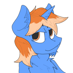 Size: 3508x3508 | Tagged: safe, artist:ponny, oc, oc:horizon, pony, unicorn, bust, chest fluff, chin fluff, high res, looking at you, simple background, solo, transparent background