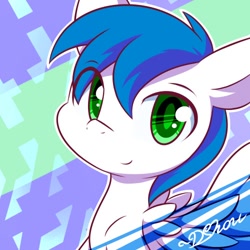 Size: 500x500 | Tagged: safe, artist:dshou, oc, oc only, oc:math millien, pegasus, pony, bust, green eyes, looking at you, male, portrait, solo, stallion