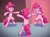 Size: 1407x1051 | Tagged: safe, artist:anticular, pinkie pie, earth pony, pony, g4, too many pinkie pies, 60s spider-man, angry, clone, female, meme, multeity, pinkie clone, ponified meme, spider-man points at spider-man, too much pink energy is dangerous, triality, trio