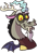 Size: 400x597 | Tagged: safe, artist:cowsrtasty, discord, draconequus, g4, bust, portrait, simple background, solo, transparent background