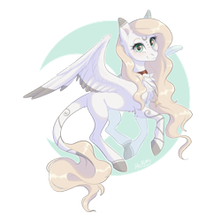 Size: 1920x1920 | Tagged: safe, artist:doekitty, oc, oc only, oc:moonlight angel, pegasus, pony, blonde mane, blonde tail, blushing, body markings, chest fluff, collar, colored eyebrows, colored hooves, colored wings, colored wingtips, crescent moon, crescent moon markings, ear markings, facial markings, female, flying, jewelry, leg markings, leonine tail, looking at you, mare, moon, necklace, partially open wings, simple background, smiling, smiling at you, solo, tail, tail markings, transparent background, white coat, wings