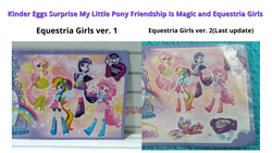 Size: 2560x1440 | Tagged: safe, artist:tom artista, fluttershy, pinkie pie, rainbow dash, twilight sparkle, human, equestria girls, g4, character, demo, instructions, kinder egg, paper, photo, surprised, toy