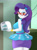 Size: 1352x1836 | Tagged: safe, artist:blitzarroli, rarity, human, equestria girls, g4, happily ever after party, happily ever after party: rarity, my little pony equestria girls: better together, ass, breasts, busty rarity, butt, curvy, female, glasses, hourglass figure, looking at you, looking back, looking back at you, projector, rarity peplum dress, rarity's glasses, rear view, rearity, smiling, smiling at you, solo, stupid sexy rarity, the ass was fat, thighs, thunder thighs, tight clothing