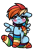 Size: 1137x1659 | Tagged: safe, artist:faerienougat, rainbow dash, pegasus, pony, g4, blushing, clothes, collar, dog collar, female, filly, filly rainbow dash, floppy ears, fluffy, foal, heart, heart eyes, looking away, rainbow socks, simple background, socks, solo, spread wings, stockings, striped socks, thigh highs, transparent background, wingboner, wingding eyes, wings, younger