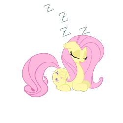 Size: 2048x2048 | Tagged: safe, artist:boneappleteeth, fluttershy, pegasus, pony, g4, female, high res, mare, onomatopoeia, simple background, sleeping, snoring, solo, sound effects, transparent background, zzz