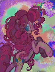 Size: 2160x2800 | Tagged: safe, artist:dddddaxie998839, pinkie pie, earth pony, pony, g4, butt, female, high res, mare, plot, rearing, solo