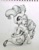 Size: 1630x2098 | Tagged: safe, artist:jack107401, pinkie pie, earth pony, pony, g4, doll, heart, liquid, monochrome, pencil drawing, pot, simple background, smiling, solo, toy, traditional art, white background