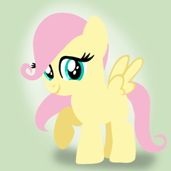 Size: 1400x1400 | Tagged: safe, artist:mlplary6, fluttershy, pegasus, pony, g4, cute, daaaaaaaaaaaw, female, filly, filly fluttershy, foal, looking at you, shyabetes, smiling, smiling at you, younger