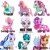 Size: 3464x3464 | Tagged: safe, cupcake (g4), gusty, gusty the great, minty, moonstone, petal blossom, pinkie pie (g3), starlight glimmer, sunny starscout, toola-roola, alicorn, earth pony, pony, unicorn, g1, g2, g3, g3.5, g4, g4.5, g5, newborn cuties, baby, baby pony, body markings, cape, clothes, curly mane, funny, high res, meme, not you, one of these things is not like the others, race swap, reboot series, simple background, snow, snowflake, starlight wearing trixie's cape, sunnycorn, thank you, toy, trixie's cape, white background
