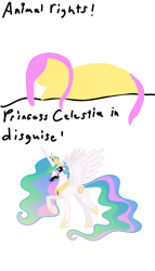 Size: 4000x7000 | Tagged: safe, artist:peppermint snow, fluttershy, princess celestia, g4, 1000 hours in ms paint, comic, facial hair, moustache, simple background, white background