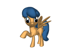 Size: 1200x900 | Tagged: artist needed, safe, first base, pegasus, pony, ponylumen, g4, 3d, 3d pony creator, adorabase, adult, adult blank flank, blank flank, cute, female, gmod, mare, older, older first base, pegasus first base, race swap, raised hoof, raised leg, rule 63, simple background, smiling, solo, source filmmaker, transparent background