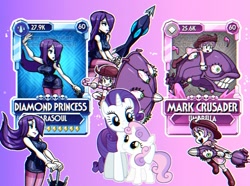 Size: 1478x1102 | Tagged: safe, artist:sunsunny31, rarity, sweetie belle, human, equestria girls, g4, belle sisters, clothes, crossover, female, gradient background, humanized, pantyhose, siblings, sisters, skullgirls