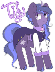 Size: 1280x1669 | Tagged: safe, artist:umbreow, oc, oc only, oc:tidy, pony, unicorn, clothes, male, simple background, solo, stallion, transparent background