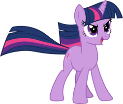 Size: 3546x3000 | Tagged: safe, artist:cloudy glow, twilight sparkle, pony, unicorn, g4, the return of harmony, .ai available, high res, open mouth, open smile, simple background, smiling, solo, transparent background, unicorn twilight, vector