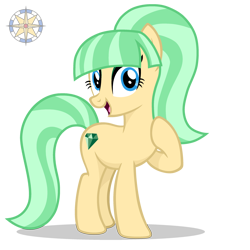 Size: 3000x3000 | Tagged: safe, artist:r4hucksake, oc, oc only, oc:emerald crown, earth pony, pony, female, high res, mare, simple background, solo, transparent background