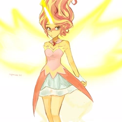 Size: 2048x2048 | Tagged: safe, artist:sugarcube269, sunset shimmer, human, equestria girls, g4, my little pony equestria girls: friendship games, daydream shimmer, female, high res, solo