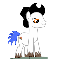 Size: 1520x1560 | Tagged: safe, artist:brightstar40k, oc, oc only, oc:deal breaker, earth pony, pony, antagonist, earth pony oc, palindrome get, simple background, solo, white background