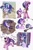 Size: 1313x2000 | Tagged: safe, artist:disaterror, starlight glimmer, pony, g4, chibi, choker, creepy, creepy smile, crossed hooves, curved horn, equal cutie mark, eyes closed, happy, horn, in our town, lidded eyes, looking at you, our town, s5 starlight, singing, smiling, solo, sparkles, staff, staff of sameness, sweat, wide eyes