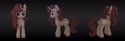 Size: 4096x1364 | Tagged: safe, pony, 3d, 3d model, simple background, solo