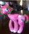 Size: 489x570 | Tagged: safe, artist:lupisvulpes, oc, oc only, pegasus, pony, craft, female, irl, mare, photo, pink body, pink hair, sculpture, solo, wings