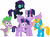 Size: 10629x7770 | Tagged: artist needed, safe, spike, twilight sparkle, oc, oc:daylight savings (samantha calvin), oc:dusk shine (henry calvin), oc:nyx, alicorn, pony, g4, alternate cutie mark, brothers, dusk shine, family, female, flying, male, parent:twilight sparkle, prince dusk, rule 63, siblings, simple background, sisters, smiling, transparent background, twilight sparkle (alicorn), wingless spike