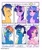 Size: 1673x2000 | Tagged: safe, artist:xiaowu07, flash sentry, izzy moonbow, pipp petals, rainbow dash, soarin', twilight sparkle, alicorn, pegasus, pony, unicorn, g4, g5, ball, blue mane, blue skin, cute, female, floppy ears, horn, hornball, izzy's tennis ball, light skin, looking at someone, looking at you, male, mare, one ear down, orange skin, pink mane, pink skin, purple mane, purple skin, six fanarts, smiling, stallion, tennis ball, twilight sparkle (alicorn)