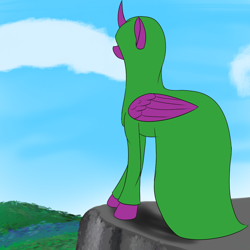 Size: 1000x1000 | Tagged: safe, artist:saint boniface, opaline arcana, alicorn, pony, g5, cloak, clothes, solo