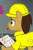 Size: 479x720 | Tagged: safe, screencap, doctor hoozonfurst, earth pony, pony, g4, my little pony: friendship is magic, the last laugh, background pony, clothes, hard hat, hat, male, stallion