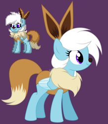 Size: 3000x3440 | Tagged: safe, artist:feather_bloom, oc, eevee, pegasus, pony, pony town, g4, clothes, costume, halloween, halloween costume, high res, holiday, nightmare night, pokémon, simple background, solo