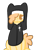 Size: 567x823 | Tagged: safe, artist:castafae, oc, oc only, oc:butterscotch, earth pony, pony, female, hair over one eye, mare, nun, simple background, sitting, solo, transparent background