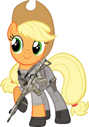Size: 1973x2820 | Tagged: safe, anonymous artist, artist:edy_january, edit, vector edit, applejack, earth pony, pony, g4, applejack's hat, ar-15, armor, assault rifle, body armor, boots, call of duty, call of duty: modern warfare 2, clothes, combat knife, cowboy hat, engineer, gloves, gun, handgun, hat, knife, m1911, m4, m4a1, military, military uniform, modern warfare, operator, pistol, rifle, sabotage, shoes, simple background, soldier, soldier pony, solo, special forces, tactical, tactical vest, task forces 141, transparent background, uniform, united states, vector, vest, weapon